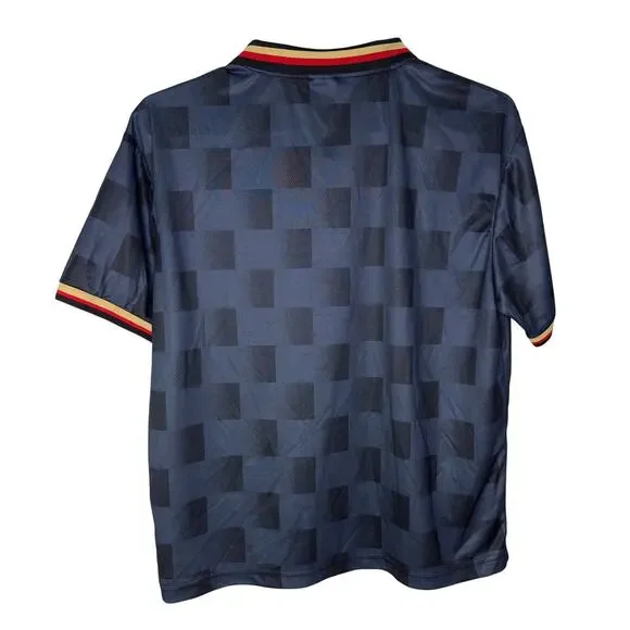 Cotton On Men's Large Pit Stop Soccer Jersey Racing Montreal Collared EUC - Picture 2 of 4